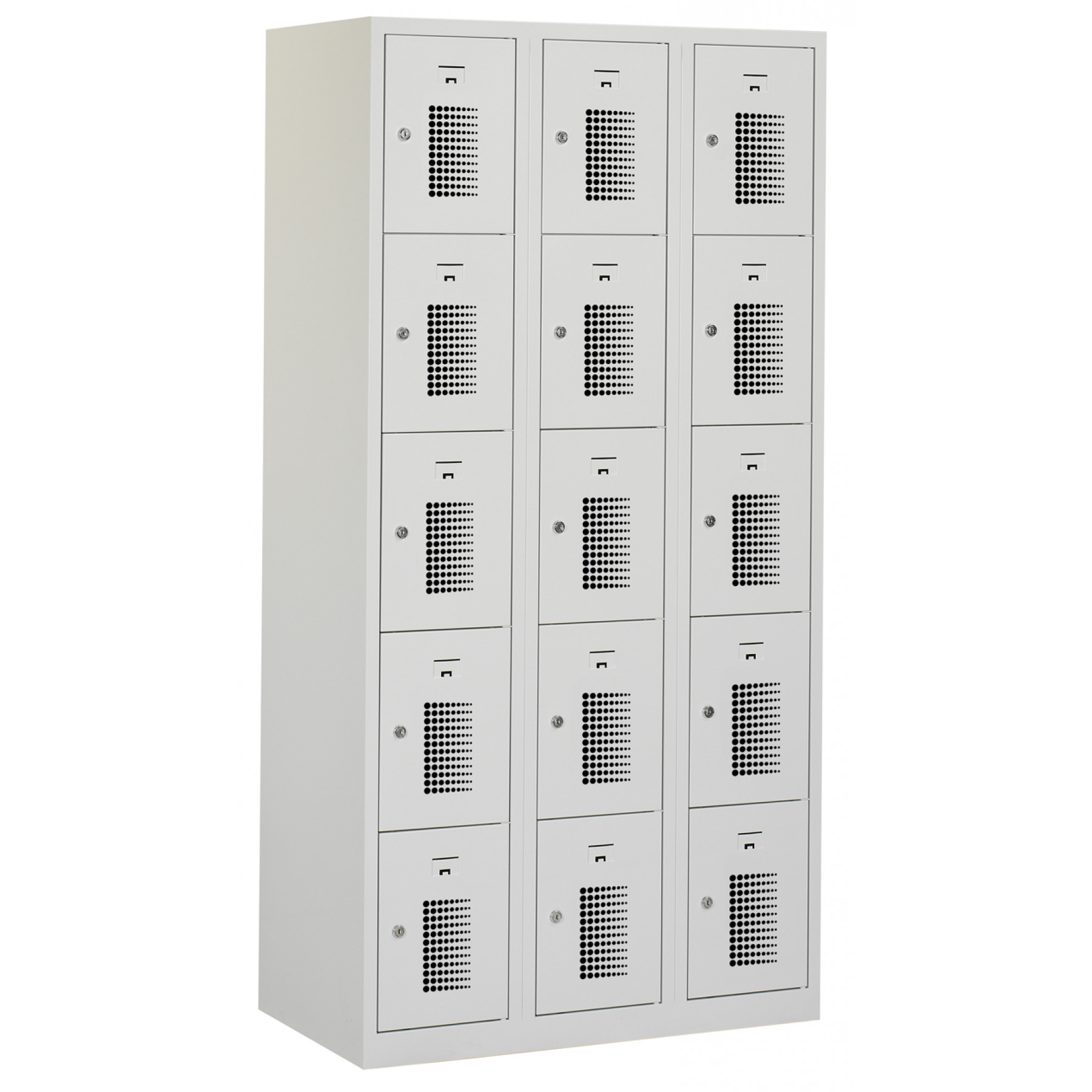 Tretal locker, type NH, 3-delig, 15 deuren