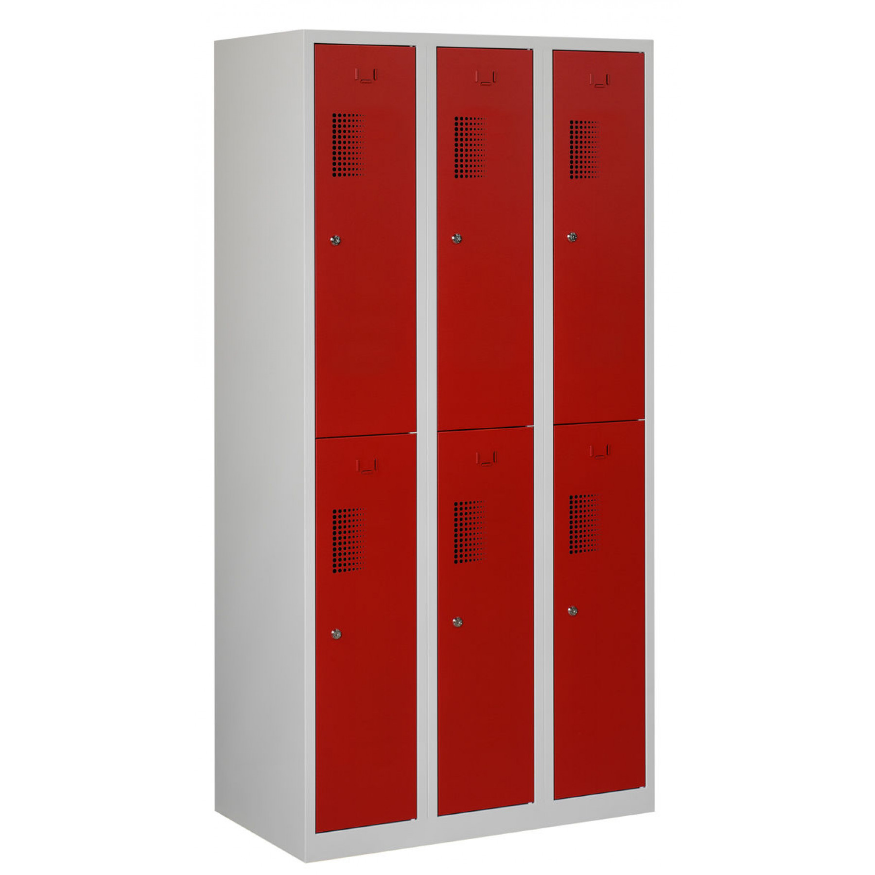 Tretal locker, type NH, 3-delig, 6 deuren