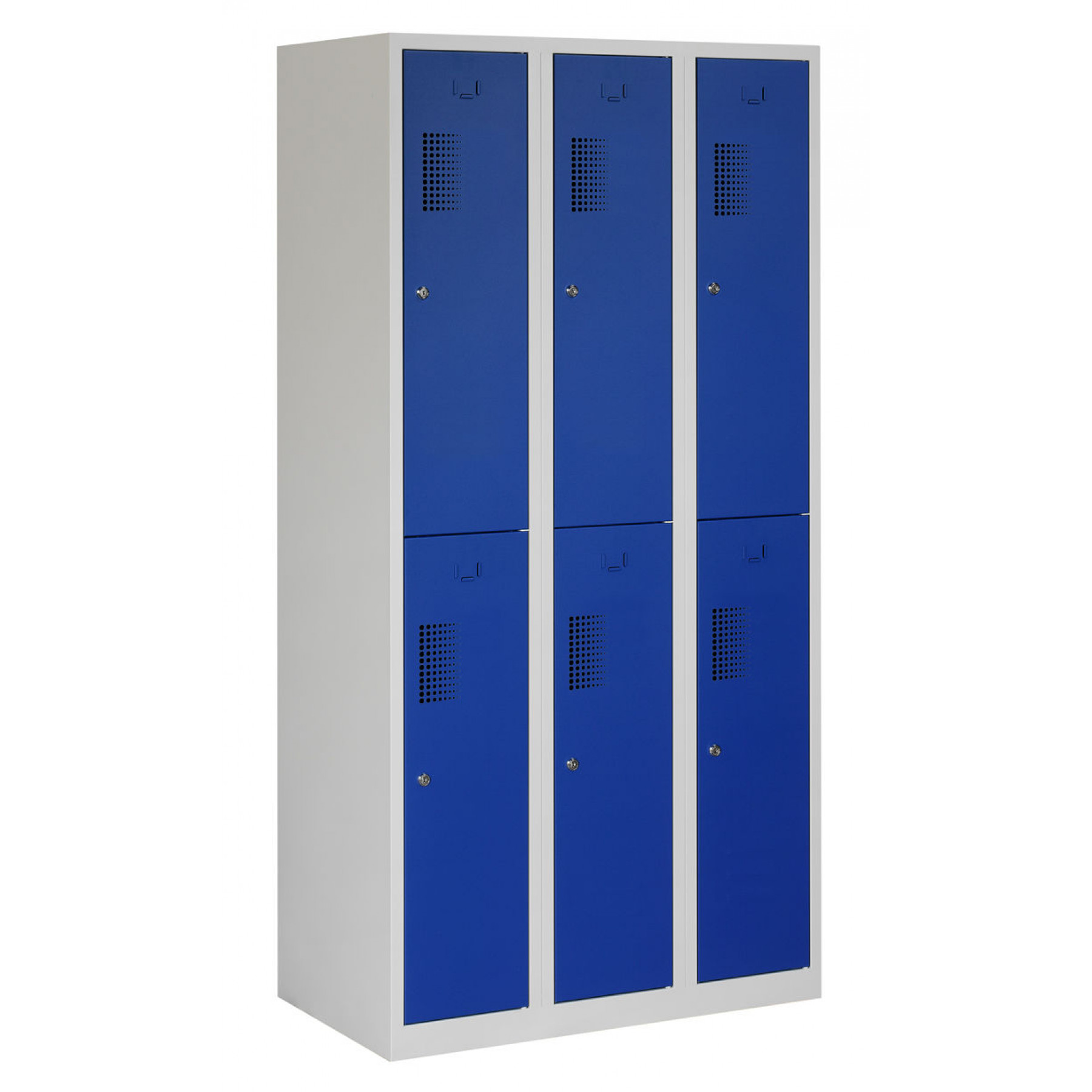 Tretal locker, type NH, 3-delig, 6 deuren
