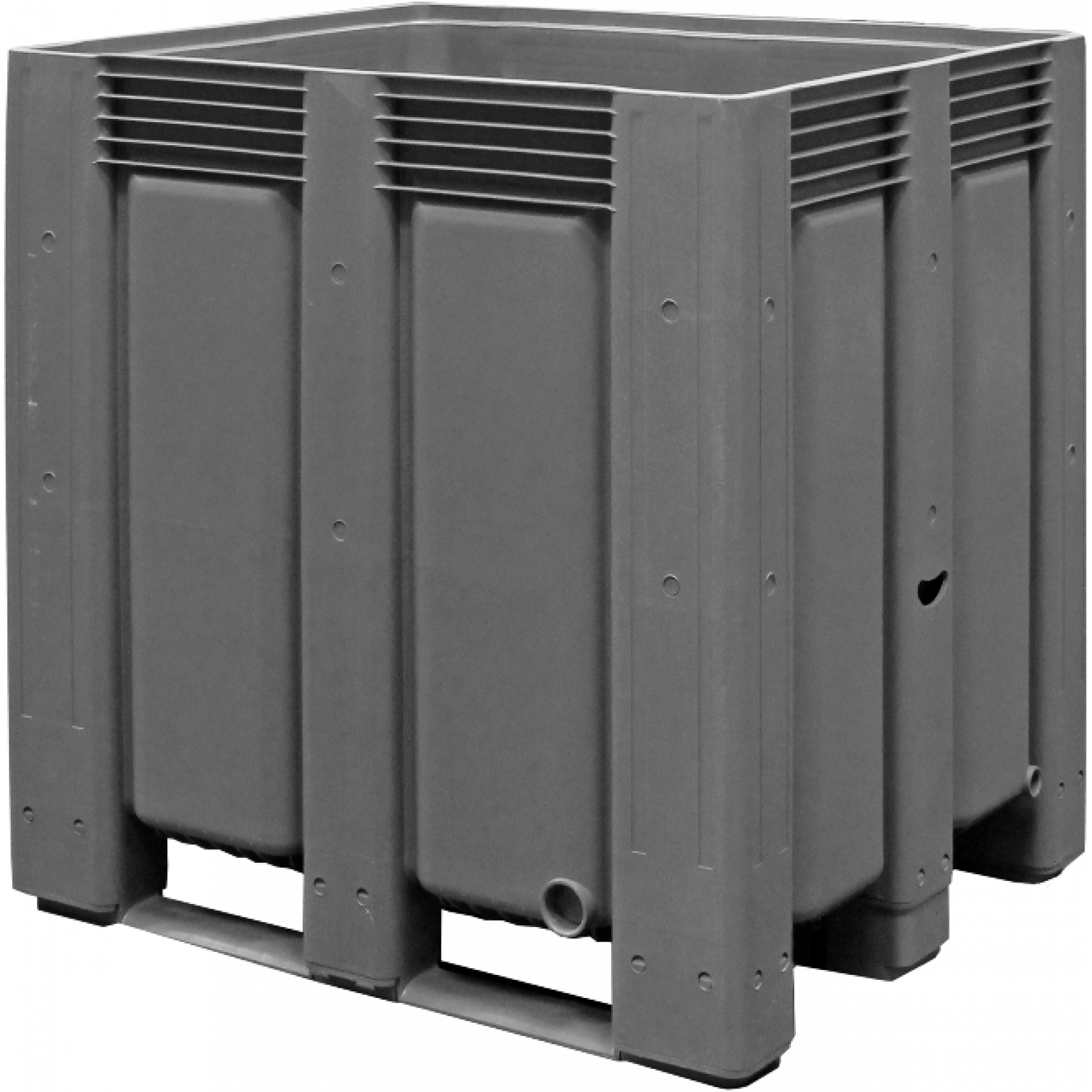 Tretal kunststof palletbox met sleeplatten 1200 x 1000 x 1200 mm, 70092-S58-06-2005-70