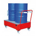 Verrijdbare vloeistofopvangbak voor 2 x 200 liter vat, 70049-2020-6011