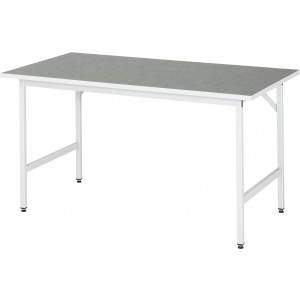 Werktafel met werkblad met linoleum toplaag, serie Jerry 800 mm