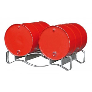 Vatenpallet voor liggende opslag van 200 liter vaten